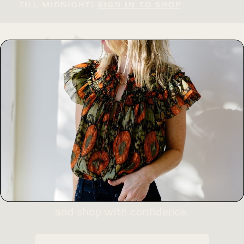 Ulla Johnson Cora top Size 2 with tags. Never worn.